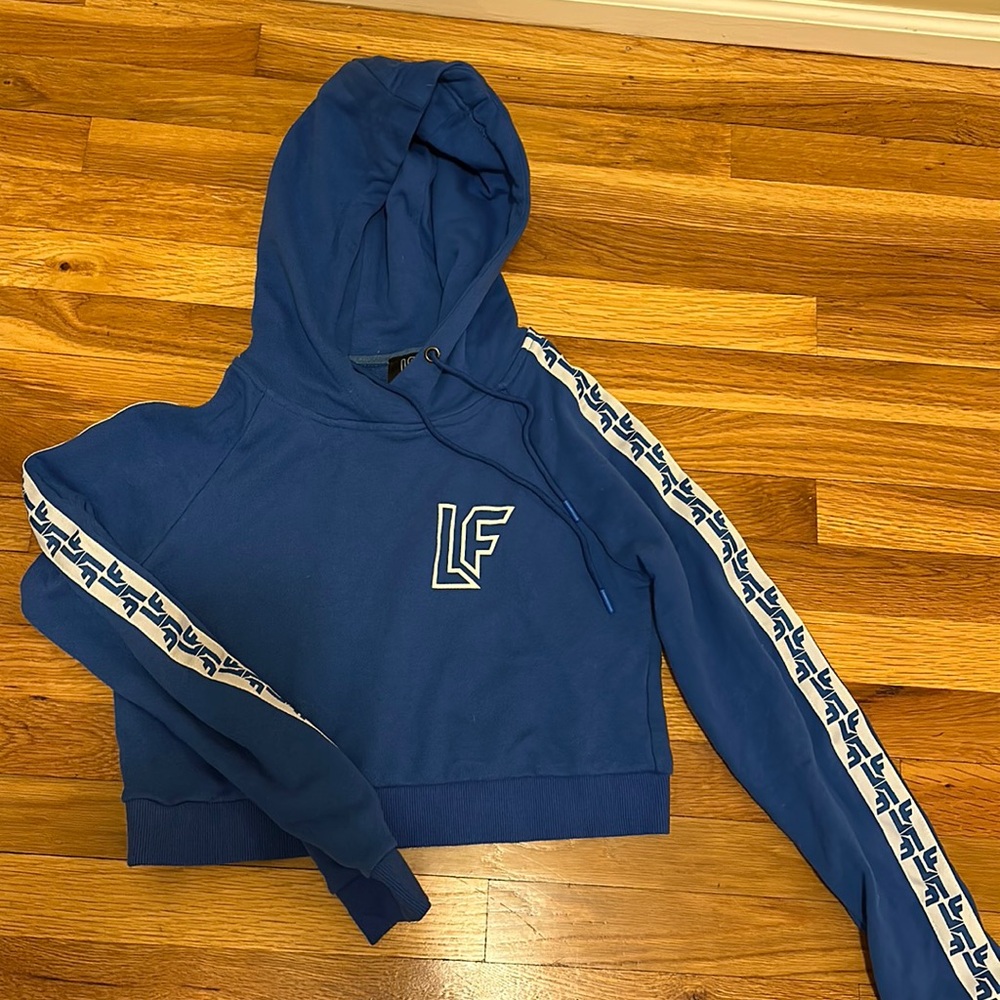 LF Blue Cropped Sweatshirt